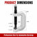 10 in 1 Ball Joint Press Service Kit Remover Separator Adaptor Automotive Tools