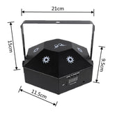 8 Eyes Wheels LED RGB Stage Light DMX512 Party Effects