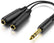1.8M 6.35mm TRS Stereo to Dual 1/4" TRS Stereo Adapter Y Splitter AV Adapters