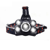 Silver 5 head Headlamp RS37 High Power 5X Cree T6 LED Headlight Outdoor Gear