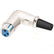 L shape 90-degree 3 Pin XLR Female Solder Connector T22 AV Adapters