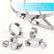 50Pcs Stainless Steel Hose Clamps Clips Kit DIY & Home Tools