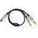 0.5m 6.35mm Female to Dual 1/4" Male Stereo Splitter AV Cables