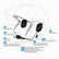 T2 Bluetooth Motorcycle Helmet Headset Mobile Accessories