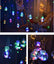 Solar Moon and Stars Party LED Curtain lights w/ Remote Outdoor Gear