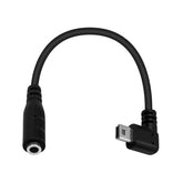 15cm Mini-USB Male to Aux Female Right Angled Cable Adapter AV adapters