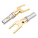 10pcs Y U Type Banana Connectors Speaker Cable Audio Wire Plug Screw Lock Fork AV adapters
