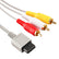 Audio Video RCA AV Cable TV Cord for Nintendo Wii/Wii U/Wii mini Console 1.8m AV Cables