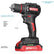 Drill Driver Cordless Impact Hammer Drill Brushless w/2pcs 21V Battery DIY & Home Tools