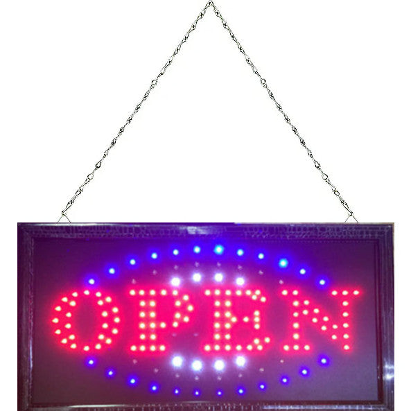 AU NEW OPEN LED NEON SIGN LIGHT Plate for Business Shop Bar Restauran ...