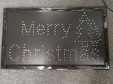 Merry Christmas LED Sign 55cm x 33cm Ready-Made LED Signs