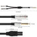 6.35mm Mono TS Guitar Signal Audio Y Splitter Cable 1/4 Mono Male to Dual Female AV Adapters
