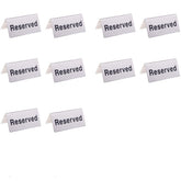 Stainless Steel Reserved Table Sign 12*5cm (JS17) Business & Office Equipment