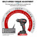 Drill Driver Cordless Impact Hammer Drill Brushless w/2pcs 21V Battery DIY & Home Tools