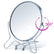 8" Round Cosmetic Makeup Double Sided Table Desk Mirror 2x Magnify Folding Zoom Home Essentials