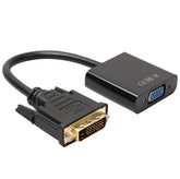 DVI-D 24+1 Pin Male to VGA 15Pin Female Cable AV Adapters
