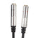 6.35mm Mono TS Guitar Signal Audio Y Splitter Cable 1/4 Mono Male to Dual Female AV Adapters