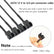 27cm SATA 15Pin to 2/3/4 Way 3 Pin/4 Pin For PC Fan PC Accessories