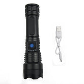 P50 LED Flashlight RS20 Super Bright Torch USB Rechargeable Zoom Lamp 5 Modes Outdoor Gear