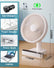 Portable 360° Mini Fan Auto Moving Head Rechargeable USB Table Car Fan