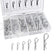 Cotter Pin Assortment 150Pcs Set Grab Split Fixings Securing Lock Pins Kit DIY & Home Tools