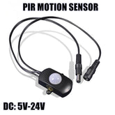 PIR-8 Motion Sensor for DC 5-24v Applications and LED Strips Lights 5.5x2.5mm Plug Party Effects
