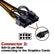PCI Express 6 pin Female to Dual PCI-E 8( 6+2) pin Male GPU Power Cable PC Accessories