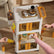 3 Tier Rolling Cart Utility Cart w/ Handle & Wheel Home Essentials