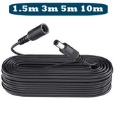 DC 5.5x2.1mm Male to Female Extension Cord Up to 10m CCTV Camera Accessories