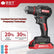 Drill Driver Cordless Impact Hammer Drill Brushless w/2pcs 21V Battery DIY & Home Tools