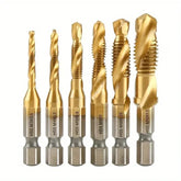 HSS Metric Tap Drill Bit 6pcs Set M3 to M10 Size DIY & Home Tools