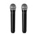 Dual Rechargeable Wireless Handheld Microphones Party Effects