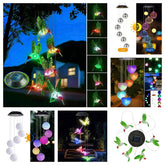Wind Chimes Solar Powered LED Lights Party Effects