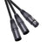 EverTech 3M XLR Balanced Y Splitter 1 x Female To 2 x Male Cord AV Cables