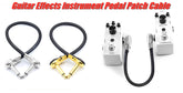 15cm Right Angle 6.35mm Guitar Effects Instrument Pedal Patch Cord AV Cables
