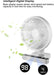 Portable 360° Mini Fan Auto Moving Head Rechargeable USB Table Car Fan