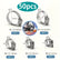 50Pcs Stainless Steel Hose Clamps Clips Kit DIY & Home Tools