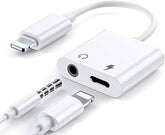 8pin & 3.5mm Splitter 2 in 1 to AUX Headphone Jack Adapter KS51 Mobile Accessories
