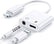 8pin & 3.5mm Splitter 2 in 1 to AUX Headphone Jack Adapter KS51 Mobile Accessories