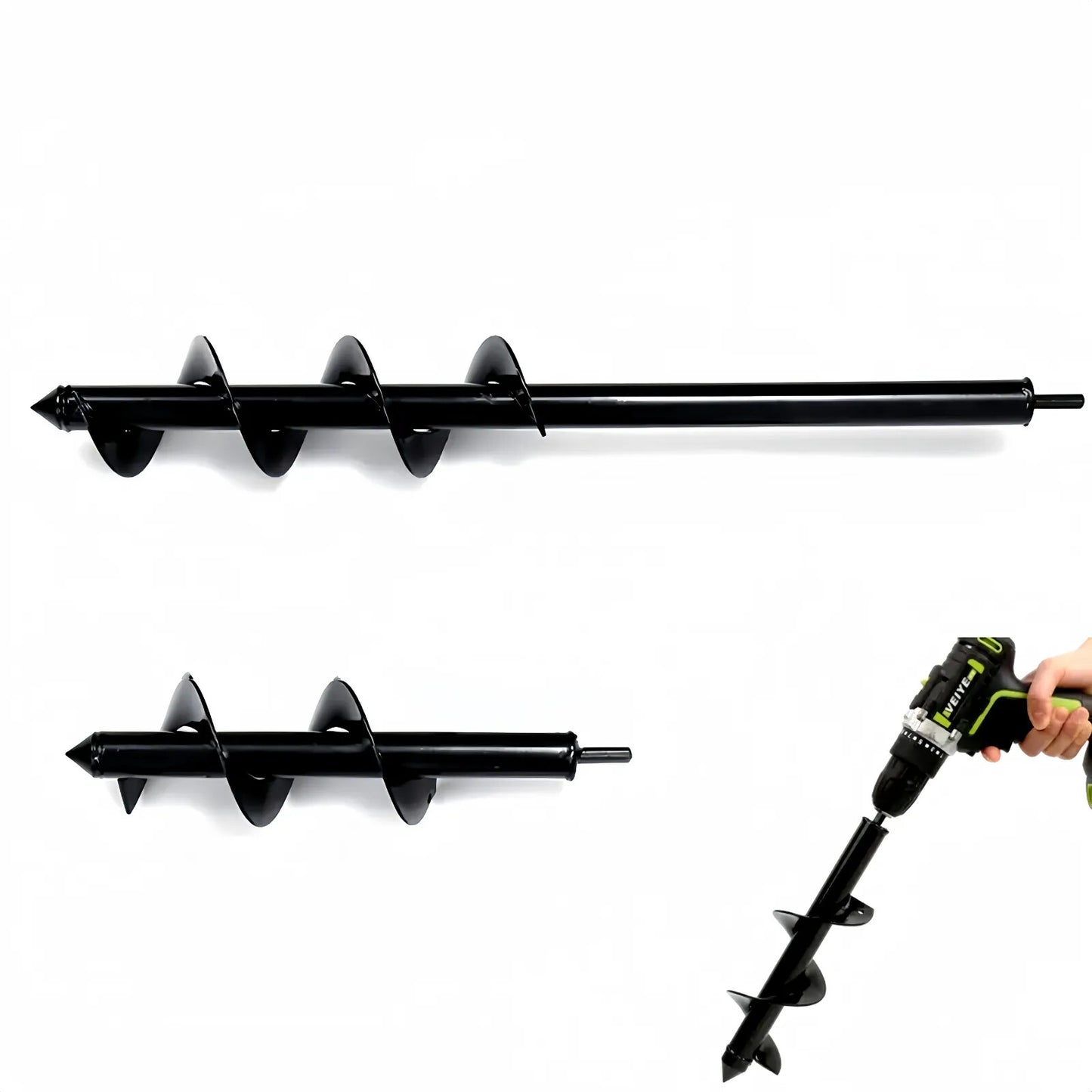 Garden Planting Drill Bit Earth Planter Post Hole Auger Digger 8x30cm or 8x60cm DIY & Home Tools
