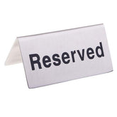 Stainless Steel Reserved Table Sign 12*5cm (JS17) Business & Office Equipment