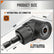 4-Piece Right Angle Drill Adaptor Impact Drill Bit Extension 360° Rotatable Kit DIY & Home Tools