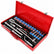 24Pcs Drive Socket Ratchet Wrench Set Automotive Tools