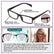 Readers Adjustable 0.5-2.5 Magnify Auto Focus Reading Glasses TS06 Home Essentials