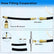 Fuel Injector Pump Pressure Tester with Gauge Adapter Automotive Tools