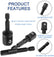 3PCS Impact Socket Adapter Set 1/4 Hex Shank Drill Driver Socket Extension Bar DIY & Home Tools