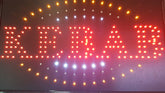 LED NEON KEBAB Sign 55CM X 33CM Ready-Made LED Signs
