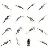 CSGO game AK47 M16 98K UMP9 Gun Key chain 12cm Keyring Home Essentials