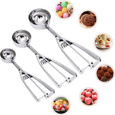 4/5/6cm Cake Mechanical Cookie Dough Ice Cream Scoop (JS06) Home Essentials