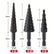 Step Drill Bit 3pcs Set 3-12mm, 4-12mm, 4-20mm DIY & Home Tools